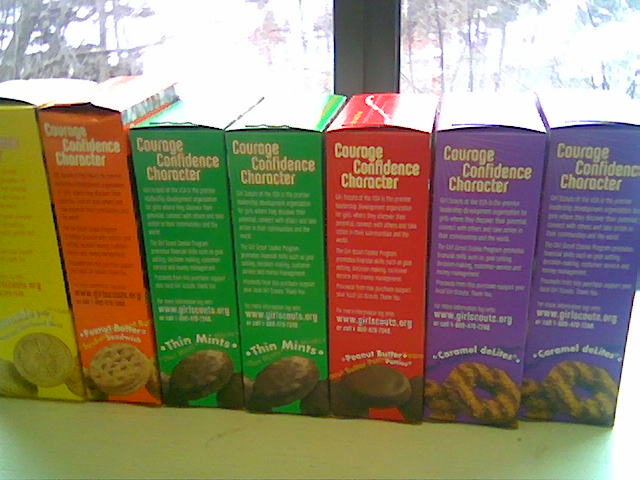 girl scout cookies images. My Girl Scout Cookie Haul